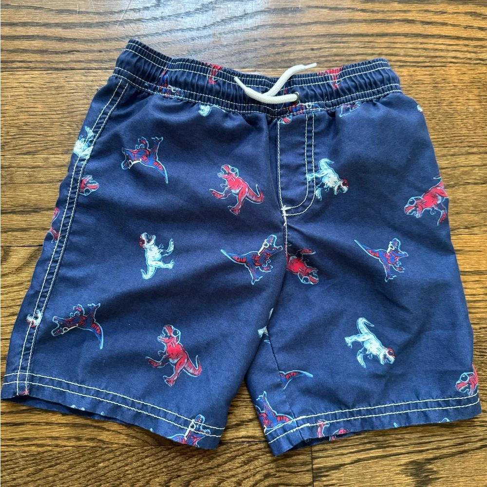 Carter’s Kids Dinosaur & Lobster Lined Swim Trunks Bundle Size 5 Beachwear